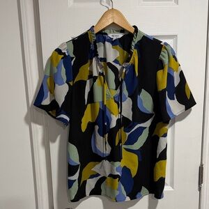 Nine West Abstract Blouse